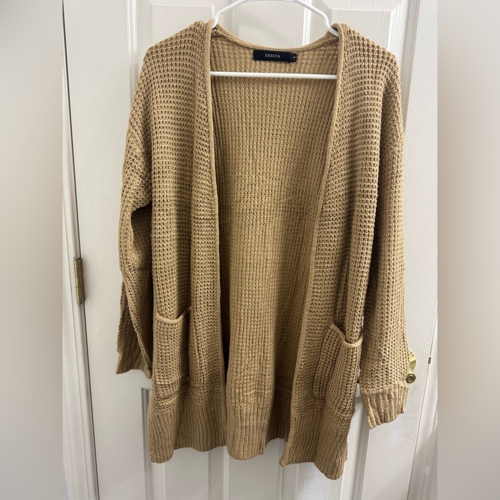 Camel Knit Women's Cardigan